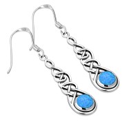 Opal Celtic Long Earrings - e297